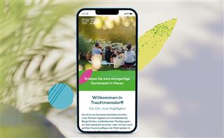 Trauttmansdorff Website Mockup mobile