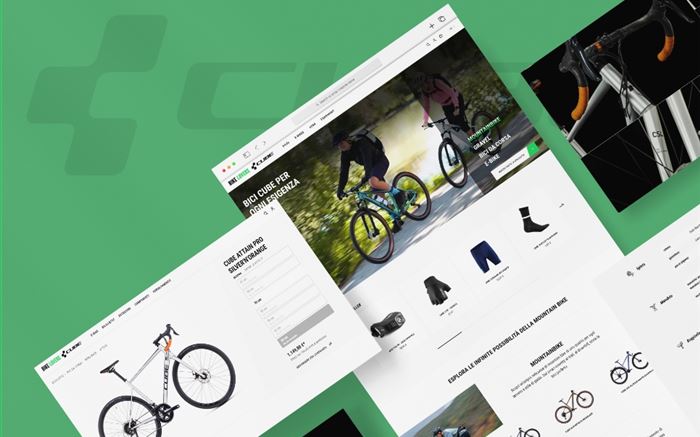 Referenze Cube Bike Lovers Mockup shop online